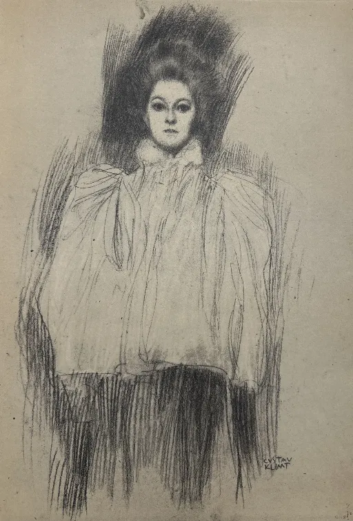 Gustav Klimt Zeichnungen 1 Sammelmappe mit Drucken 1980 – Bild 11