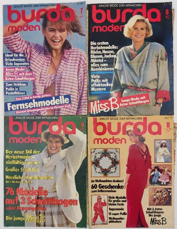 Burda Modezeitschrift 9 Hefte 1984 – Bild 2
