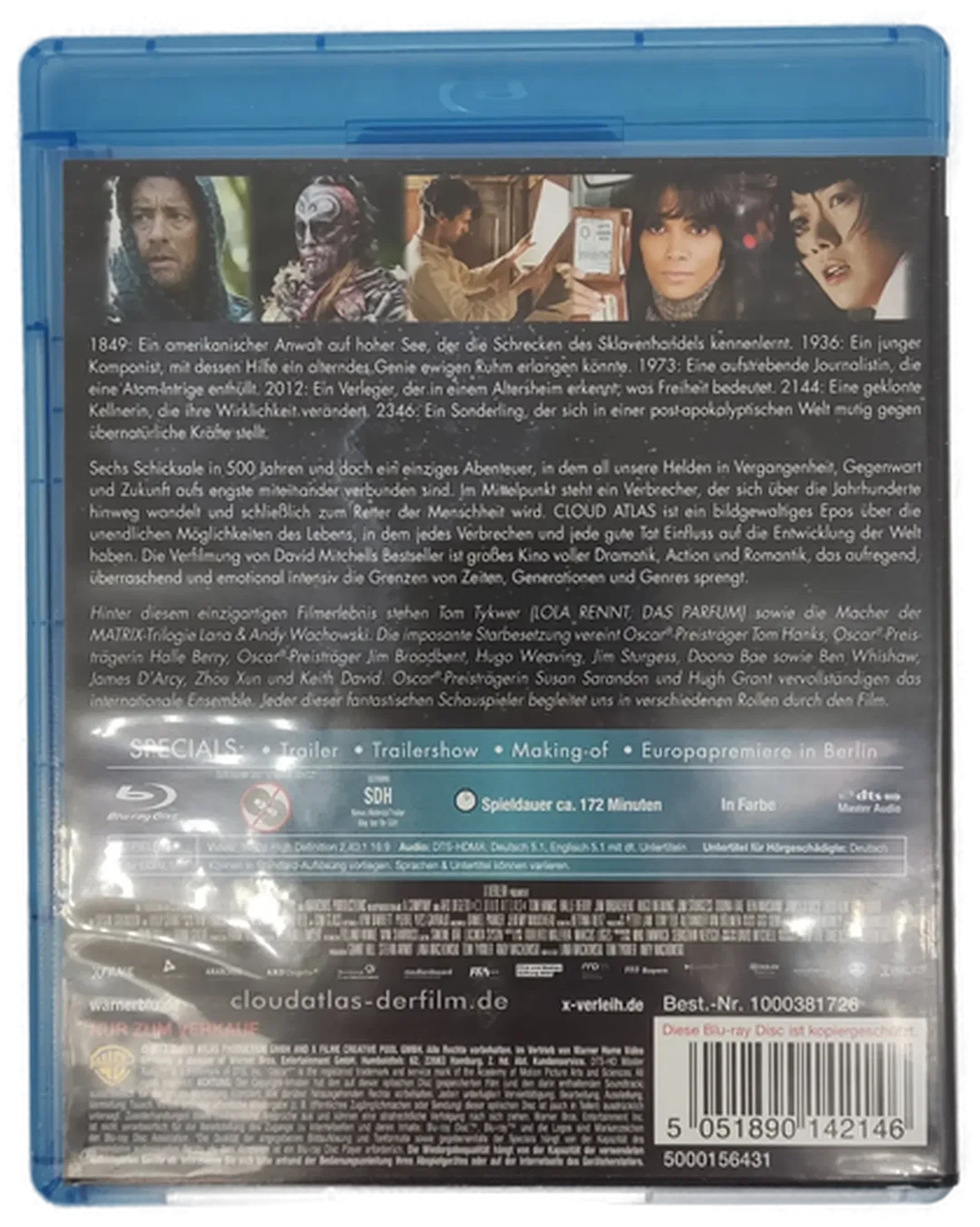 Blu-Ray "Cloud Atlas" mit Tom Hanks und Halle Berry – Bild 2