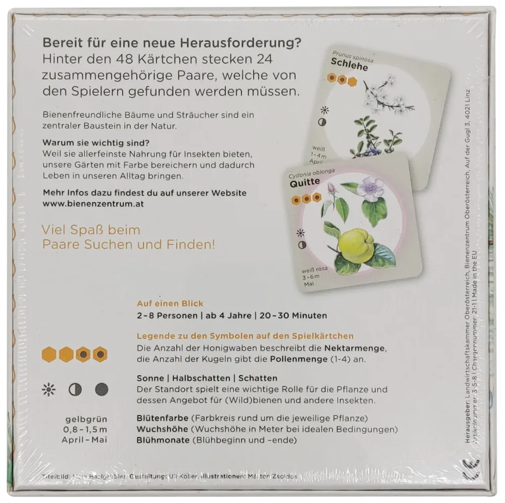 Spiel "Bienenfreundliche Bäume und Sträucher" - Memory mit 24 Spielpaaren – Bild 2