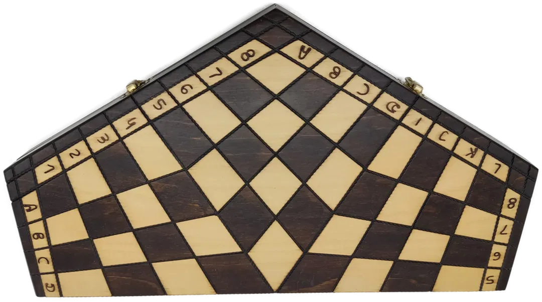 Schachspiel aus Holz für drei Spieler - Bild 4
