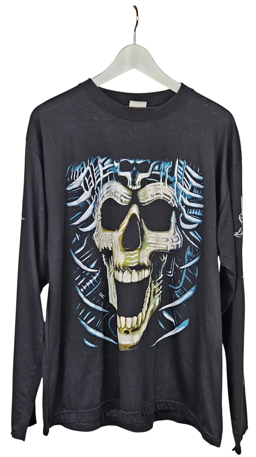 Skull Herren Longsleeve Shirt, schwarz - Gr. XL  - Bild 4