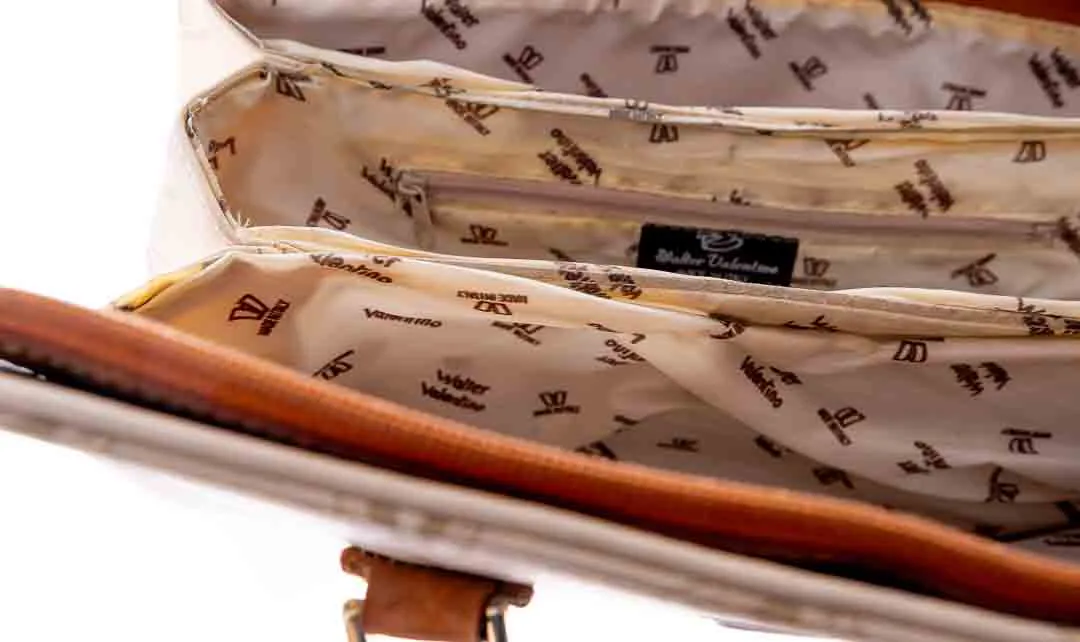 WALTER VALENTINO Damenhandtasche in braun-beige – Bild 3