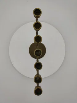 Menora-Kerzenständer aus Bronze, Breite 27cm, Höhe 29cm, Gewicht 1,026 kg – Vorschau 3