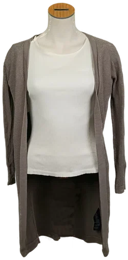 Hallhuber Donna Damen Strickjacke grau Gr. S
