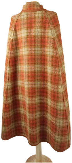 Wetherall Vintage-Cape / Beidseitig verwendbar / kariert bzw. unifarben / Einheitsgröße - Bild 2