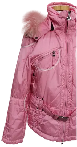 SP Kitzbühel Sportalm Vintage Damen Skijacke mit Kunstpelz roserot/pink Größe 42 - Bild 7