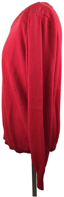 Herrenpullover C&A Rot mit V-Ausschnitt | Casual-Klassiker – Vorschau 2