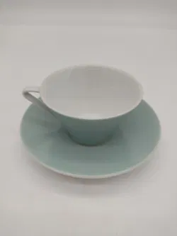 Lilien Porzellan Kaffeetasse DAISY 18 - graublau - Bild 6
