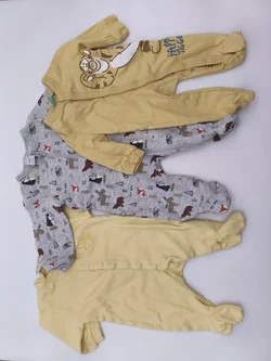 3er Set Baby Strampler, Gr. 50/56