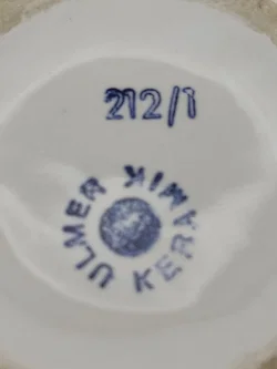 Ulmer Keramik Krug mit Blumenmotiv | Vintage-Charme – Vorschau 8