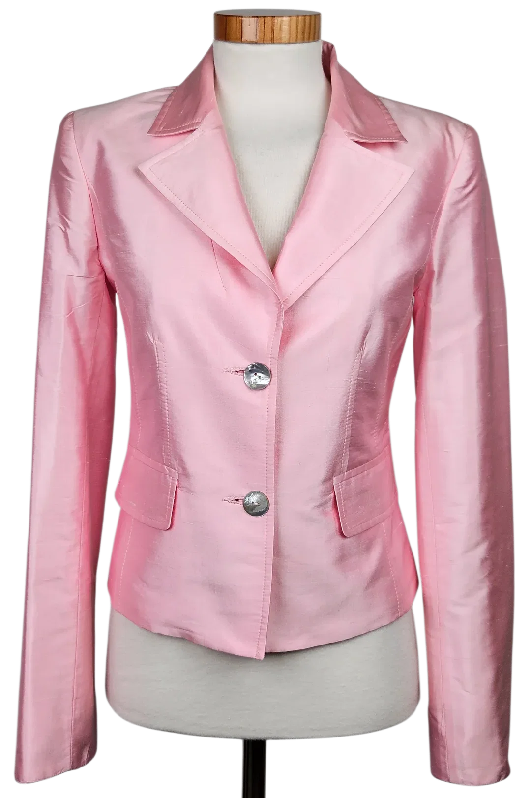 AMRANY Fashion Damen Seidenblazer, rose - Gr. S - Bild 1