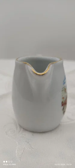 Lilien Porzellan Milchgießer Goldrand Dürnstein | Einmaliges Unikat - Bild 4