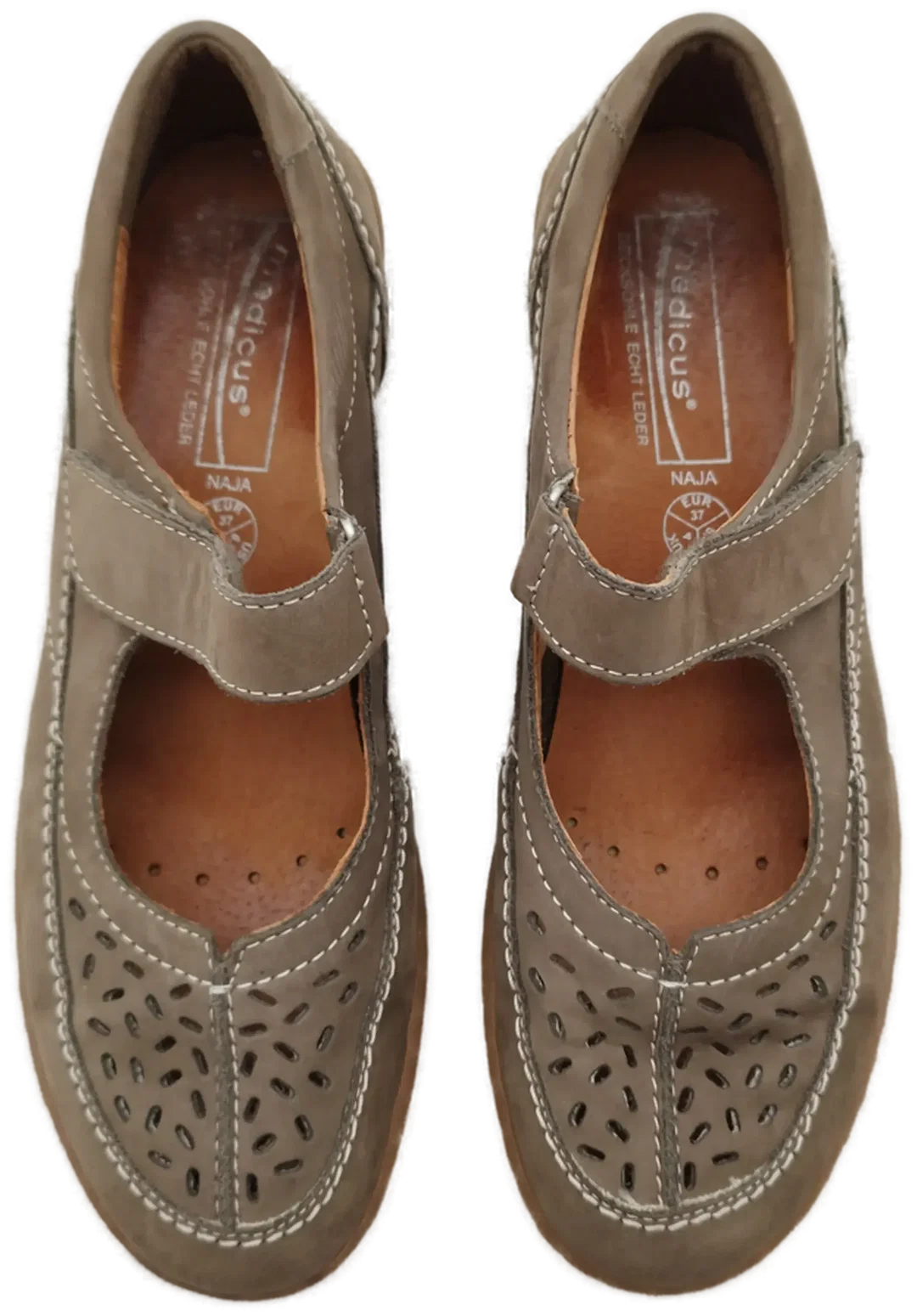 Damen Ballerinas Medicus Gr. 37 | Leder – Bild 3