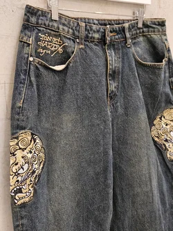 ED HARDY Y2K x URBAN OUTFITTERS Herren Jeans, blau - Gr. M – Vorschau 3