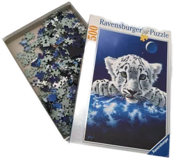 Ravensburger, Puzzle "Schneeleopard", 500 Teile – Vorschau 1