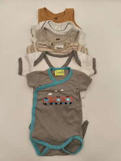 6-teiliges Set Baby Bodies, kurzarm und ärmellos, Gr. 56 - Bild 3