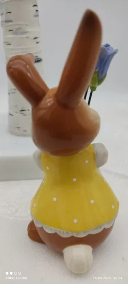 Goebel Porzellan-Hase Mit Glockenblume | Ostern-Sammlerstück - Bild 6