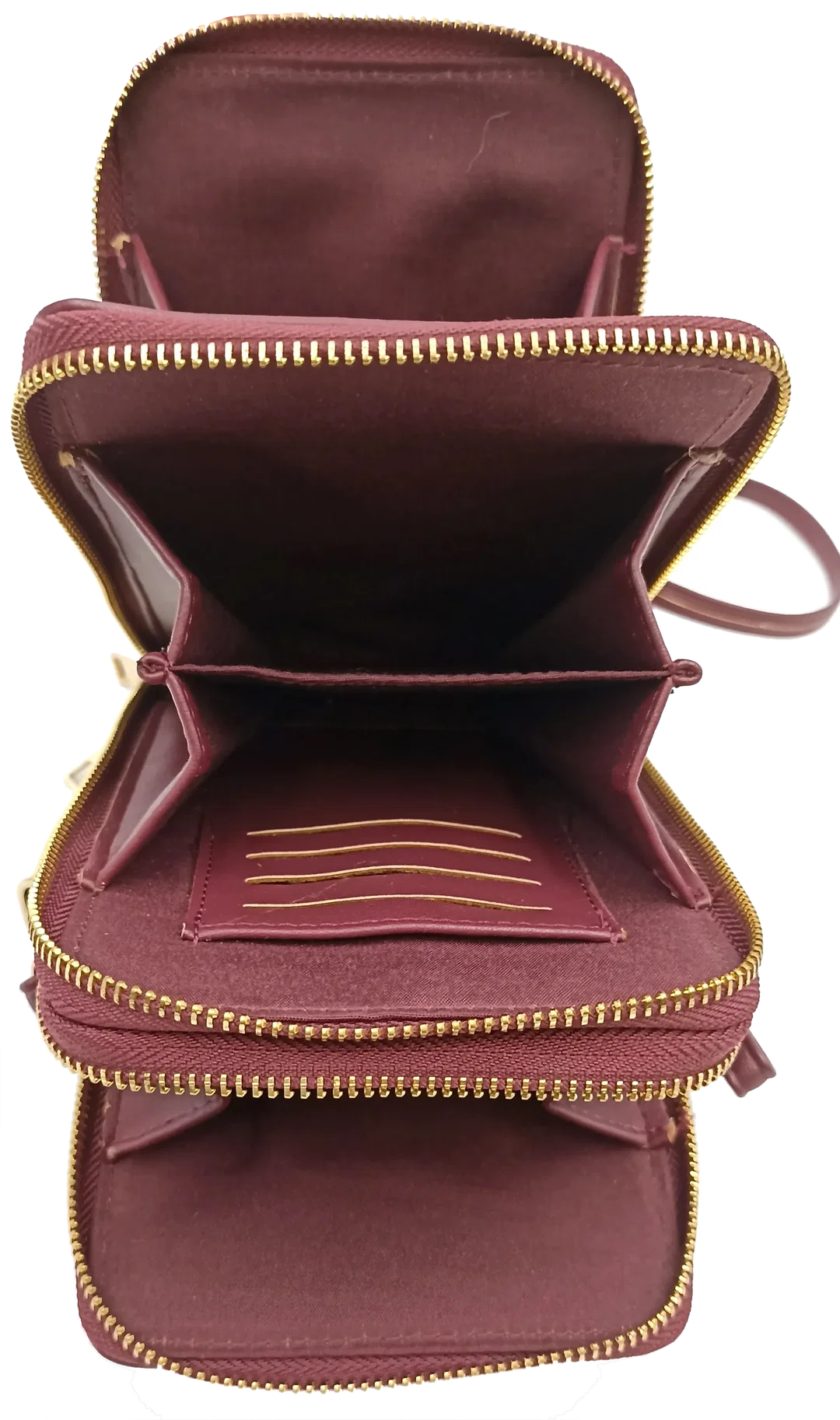 Bijou Brigitte Handy Umhängetasche bordeaux – Bild 5