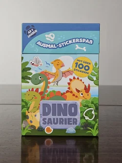 AUSMAL-STICKERSPAß-DINO SAURIER - HELMUT LINGEN VERLAG