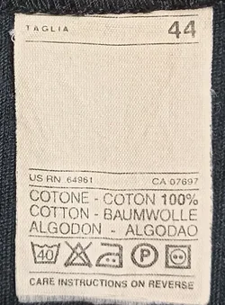 United Colors of Benetton Cordrock schwarz Gr. M - Bild 3