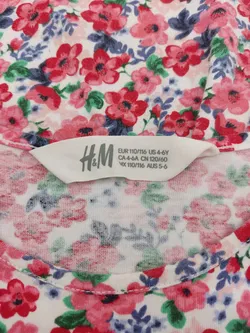 H&M Kinder Kleid mehrfarbig Gr.110/116 - Bild 4