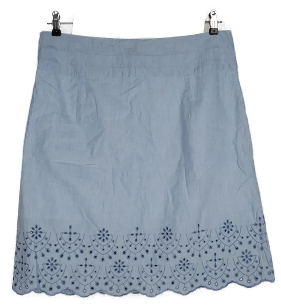 Madness Damen Rock hellblau mit Ornamentstickerei - L/40/42 – Bild 2