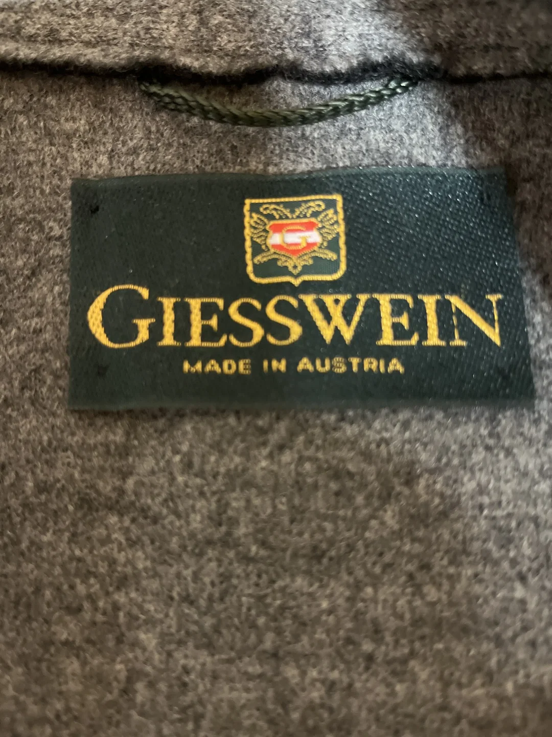 Giesswein Herren Lodenjacke Gr. 52 - Dunkelgrau - Schurwolle – Bild 3
