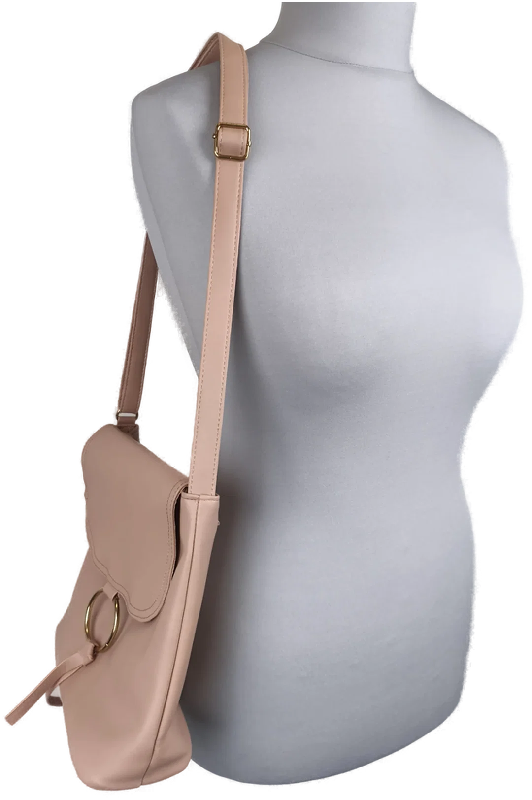 Handtasche Damen altrosa – Bild 3