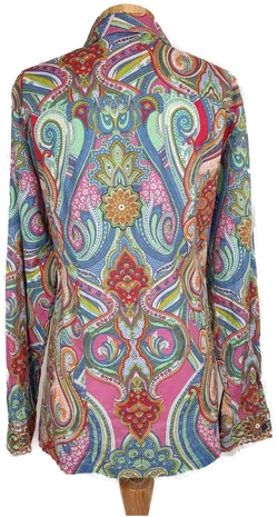 Laura Kent Damen Hemdbluse bunt gemustert - XXL/46 - Bild 2