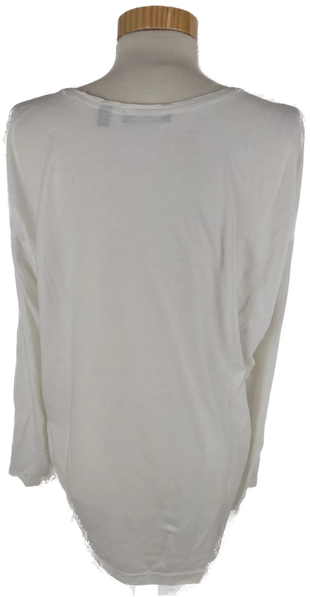 T-Shirt "Blue seven", langarm mit Rundhalsausschnit, weiß mit Aufdruck, Größe 48 – Bild 4