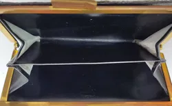 Krokodilleder Damen Vintagetasche und Brieftasche schwarz - Bild 14