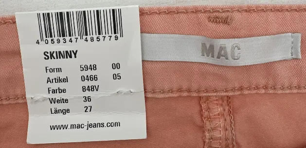 Mac Skinny - Damenjeans- Gr. 36/27 – Bild 3