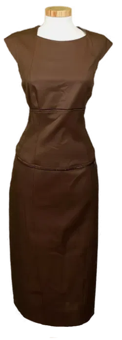 Trussardi Jeans Damen Midikleid braun Gr. 46 - Bild 1