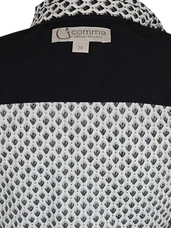 comma Damen Bluse, weiß/schwarz - Gr. M  - Bild 4