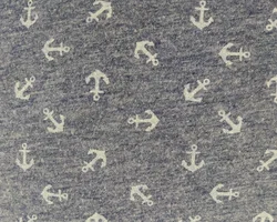 T-Shirt "Atmosphere", langarm mit Rundhalsausschnitt, graublau mit Muster, Größe 38 – Vorschau 4