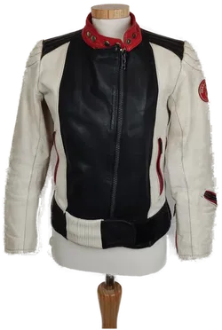 Louis Damen Biker Ledercombi mehrfarbig Gr. 34 - Bild 1