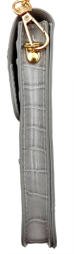 Hallhuber Damen Kroko Handytasche grau - Bild 6