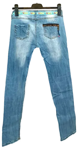 Desigual Damen Jeans blau gemustert Gr. 28 - Bild 2