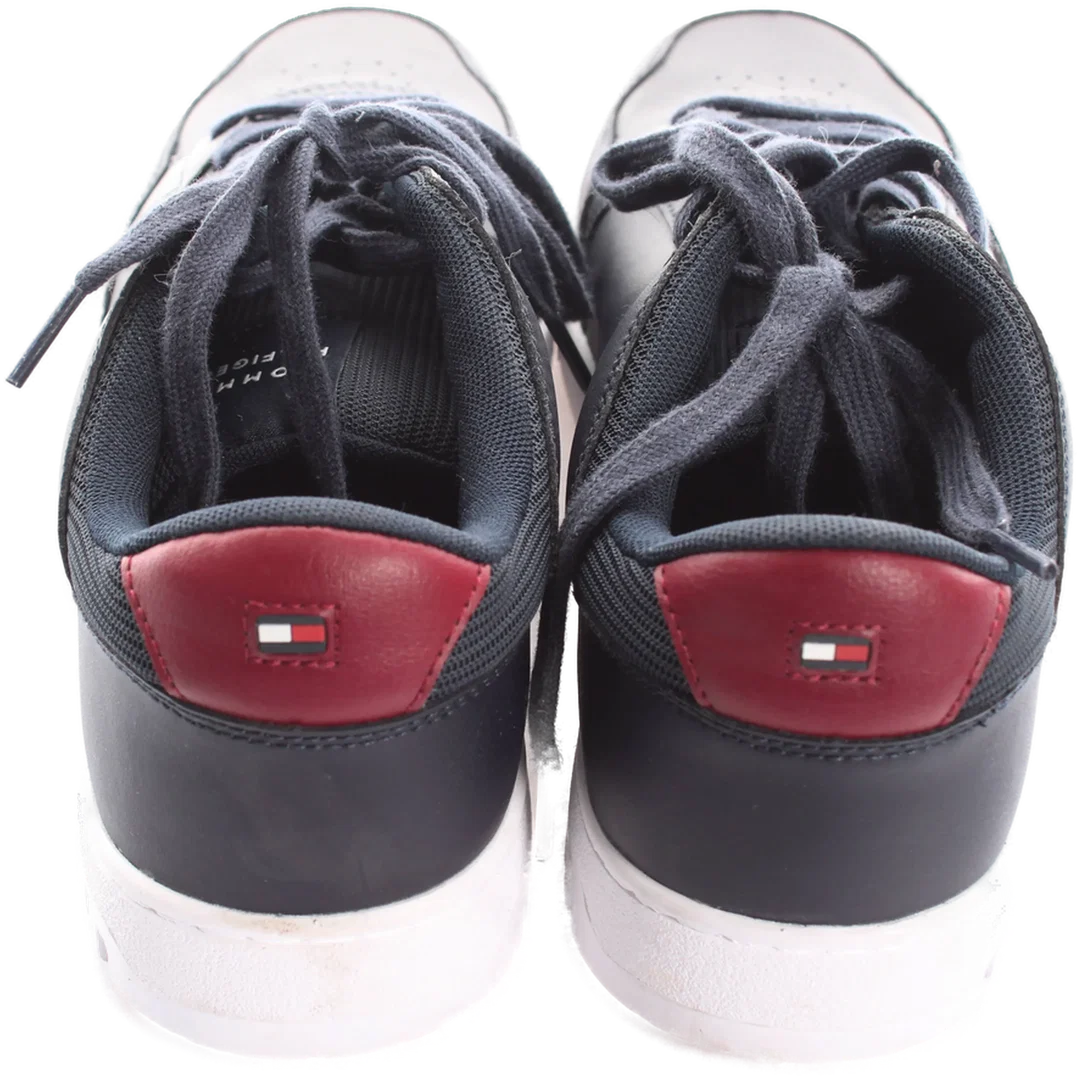 Tommy Hilfiger Sneaker Herren Gr. 41 – Schwarz – Leder – Weißer Absatz – Freizeit – Bild 3