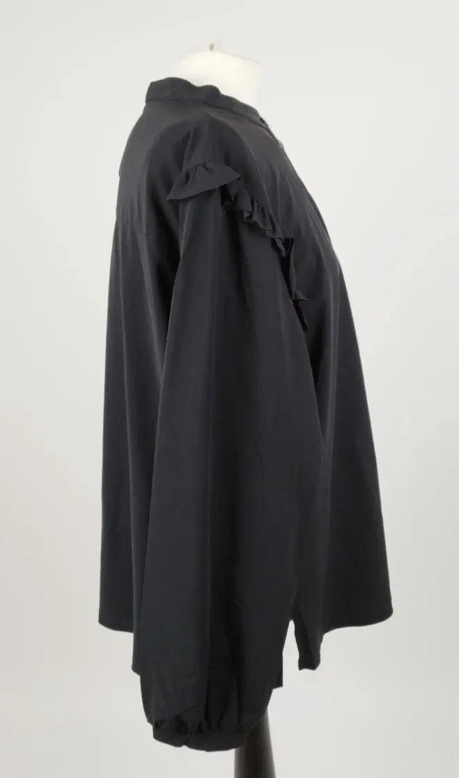 Klassische PENN&INK Bluse Schwarz - Gr. 42 / 72% Polyamid, 28% Elasthan – Bild 2