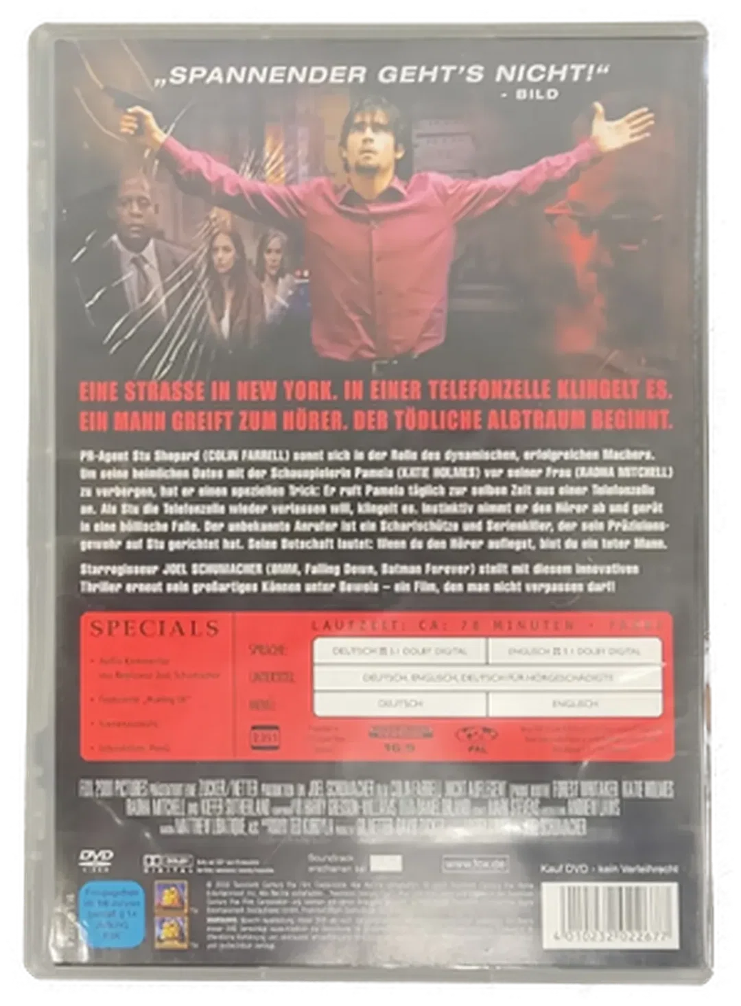 DVD "Nicht auflegen" mit Colin Farrell und Forest Whitaker – Bild 2