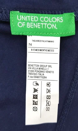 United Colors of Benetton Kindermütze dunkelblau Größe 74 – Vorschau 3