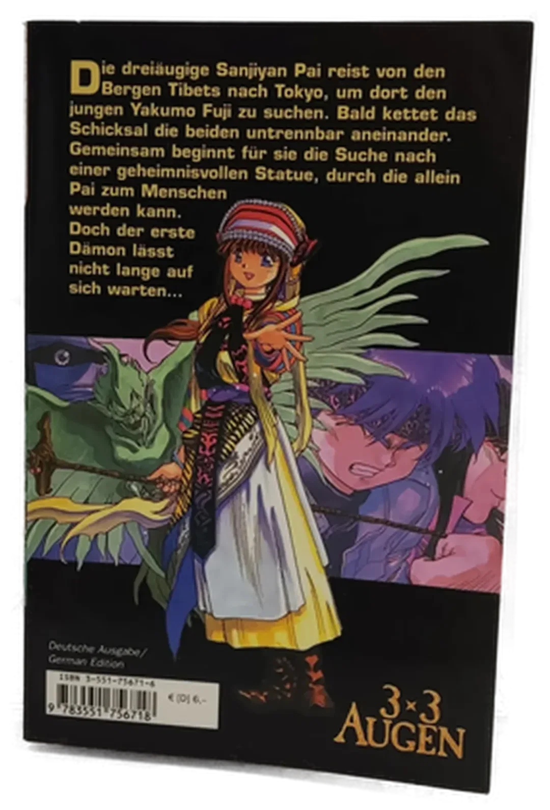Buch Carlsen Comics Yuzo Takada 3x3 Augen Band 1 / Manga  – Bild 2