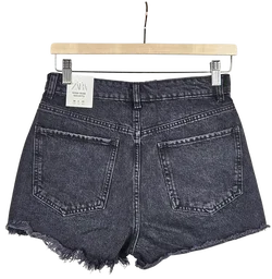 ZARA High Rise Shorts, schwarz - Gr. M  - Bild 2