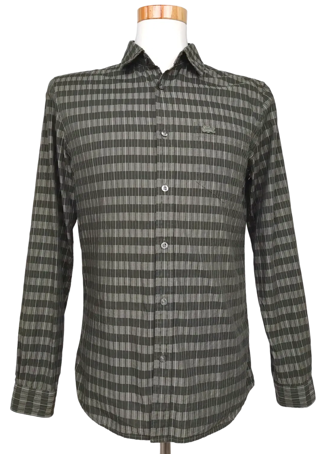 Lacoste Herren Hemd, grün - Gr. S  - Bild 1