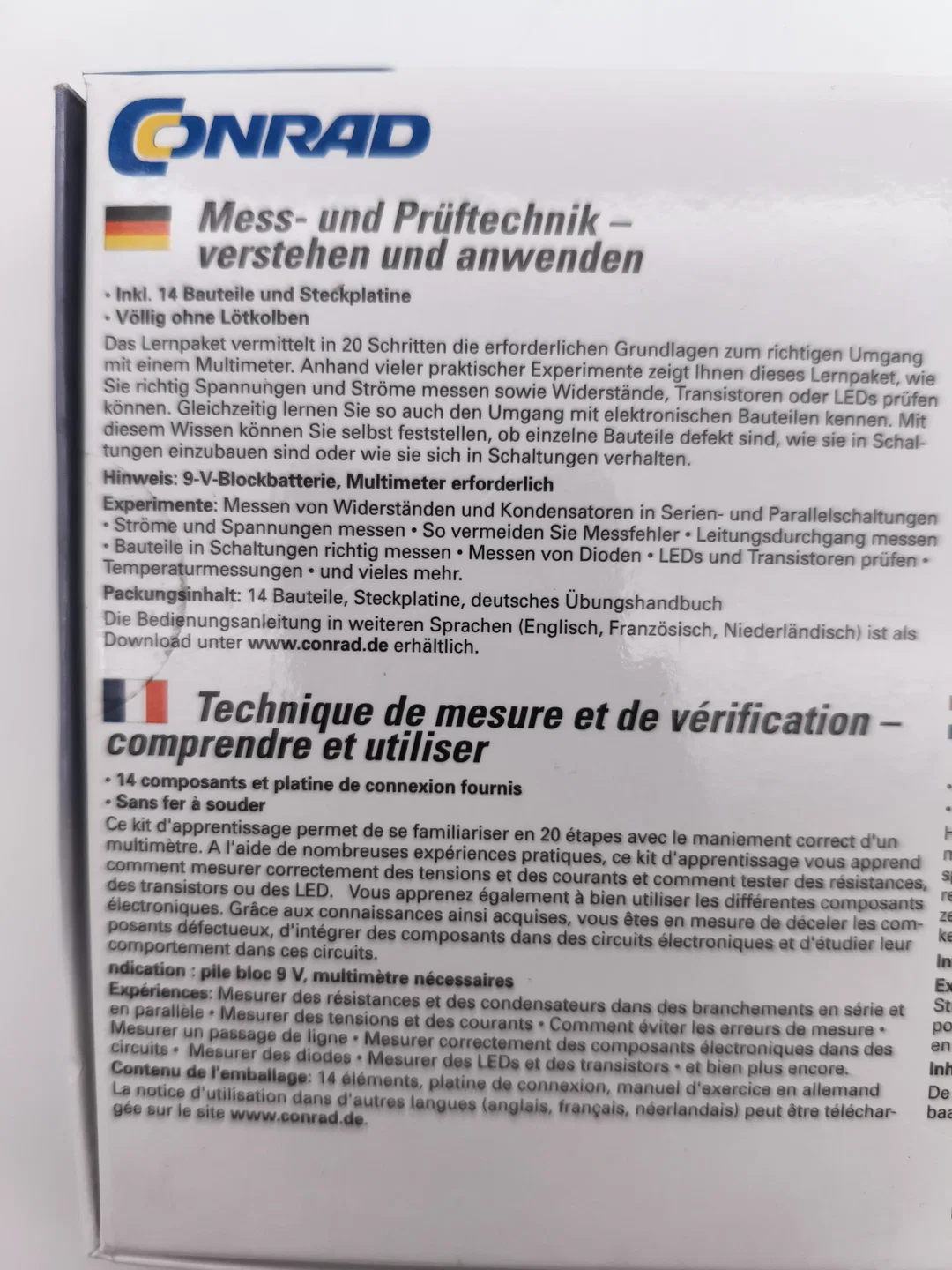Conrad, Elektronikbausatz "Ultraschall verstehen" neu – Bild 2