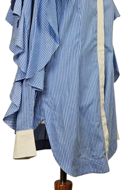 SARA BATTAGLIA Damen Bluse, blau/weiß -Gr. M - Bild 5