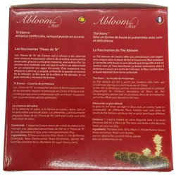 Erblüh-Tee Geschenkset Weißer Tee mit Glaskanne und Schachtel , 6 Variationen Erblüh-Tee Kugeln  - Bild 3