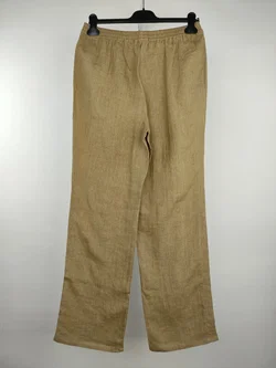 Peter Hahn Damen-Leinenhose khaki - XL / 42 - Bild 2